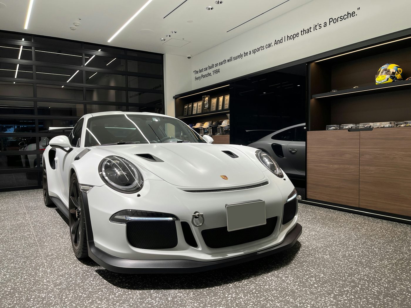 Sports car protected with paint protection film